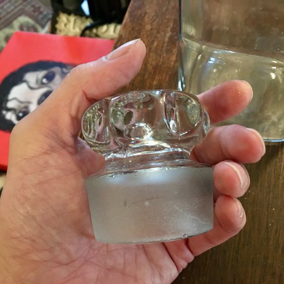 Collectible Vintage Retro Glass Decanter Patented - Picture 10 of 16